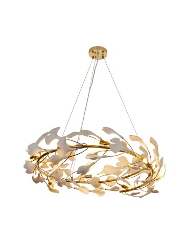 Step Into Design Lampa wisząca BOTANIKA złoto biała 80 cm XY080P-80 - produkt 2