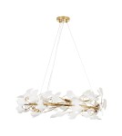 Lampy wiszące designerskie -  Step Into Design Lampa wisząca BOTANIKA złoto biała 80 cm XY080P-80 - product 4