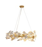 Lampy wiszące designerskie -  Step Into Design Lampa wisząca BOTANIKA złoto biała 80 cm XY080P-80 - product 5