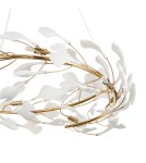 Lampy wiszące designerskie -  Step Into Design Lampa wisząca BOTANIKA złoto biała 80 cm XY080P-80 - product 6