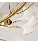 Lampy wiszące designerskie -  Step Into Design Lampa wisząca BOTANIKA złoto biała 80 cm XY080P-80 - product 11