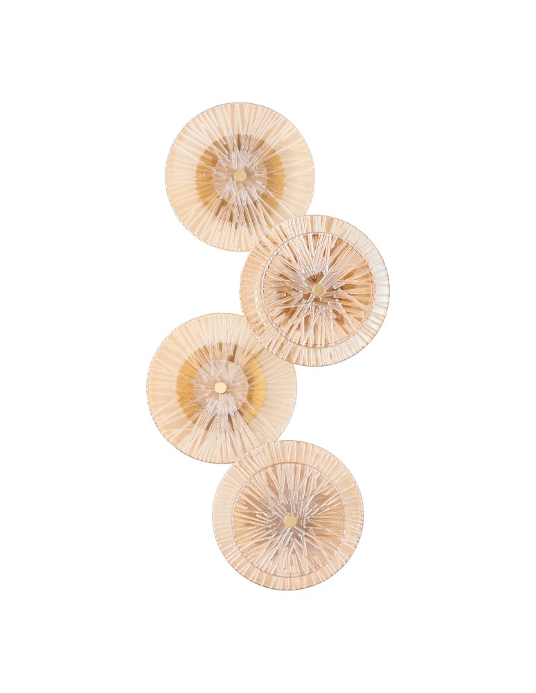 Step Into Design Lampa ścienna LUXIO-4 LED bursztynowa 32 cm ST-3315-4 copper Step Into Design Lampa ścienna LUXIO-4 LED bursztynowa 32 cm ST-3315-4 copper