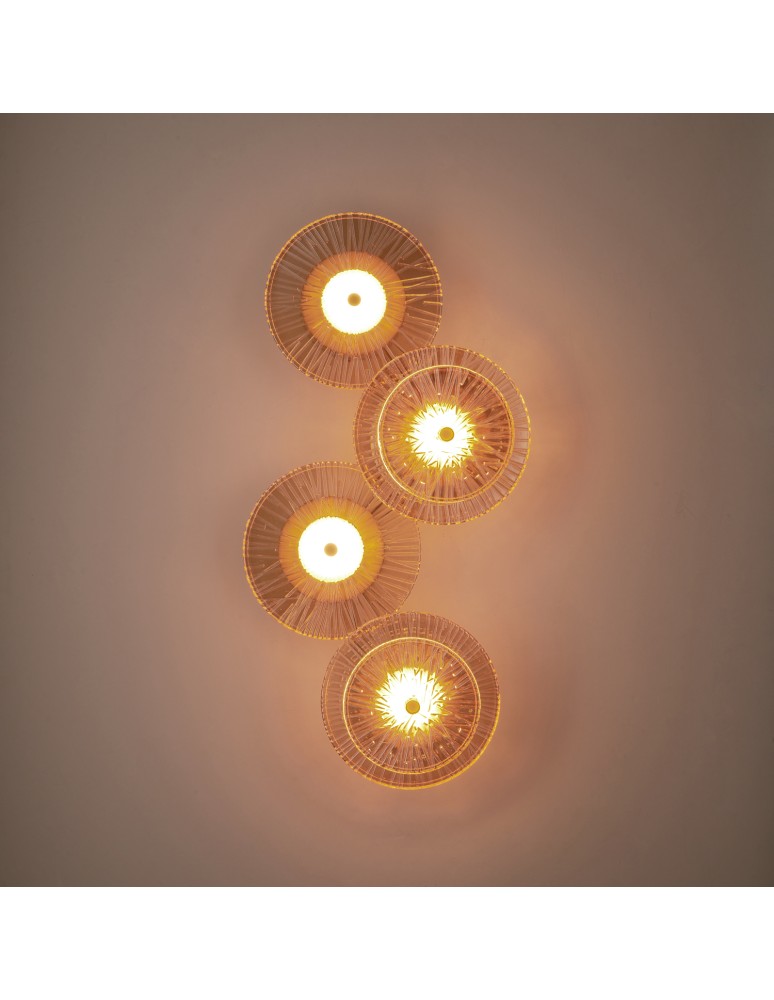 Step Into Design Lampa ścienna LUXIO-4 LED bursztynowa 32 cm ST-3315-4 copper Step Into Design Lampa ścienna LUXIO-4 LED bursztynowa 32 cm ST-3315-4 copper