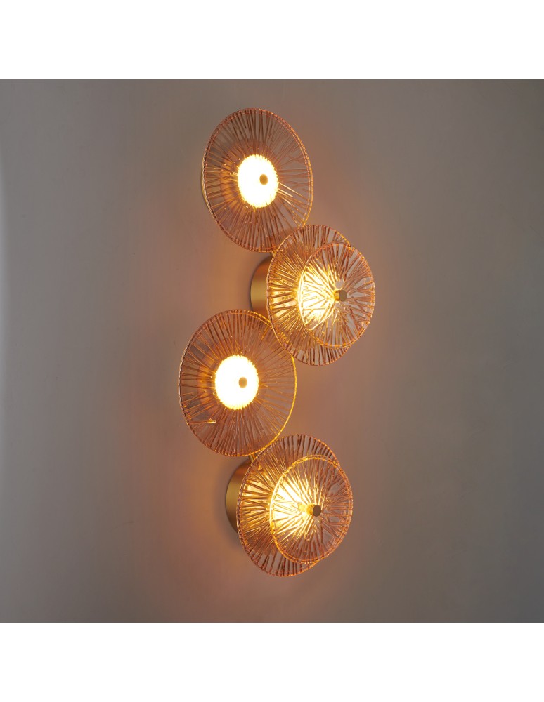 Step Into Design Lampa ścienna LUXIO-4 LED bursztynowa 32 cm ST-3315-4 copper Step Into Design Lampa ścienna LUXIO-4 LED bursztynowa 32 cm ST-3315-4 copper