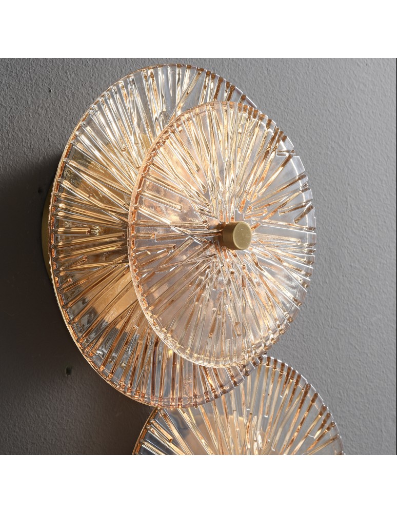 Step Into Design Lampa ścienna LUXIO-4 LED bursztynowa 32 cm ST-3315-4 copper Step Into Design Lampa ścienna LUXIO-4 LED bursztynowa 32 cm ST-3315-4 copper