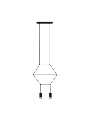 Step Into Design Lampa wisząca LINEA-2 czarna 35 cm ST-5961-2