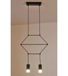 Lampy wiszące designerskie -  Step Into Design Lampa wisząca LINEA-2 czarna 35 cm ST-5961-2 - product 2