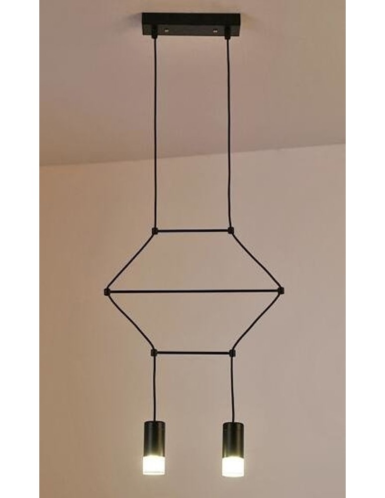 Step Into Design Lampa wisząca LINEA-2 czarna 35 cm ST-5961-2