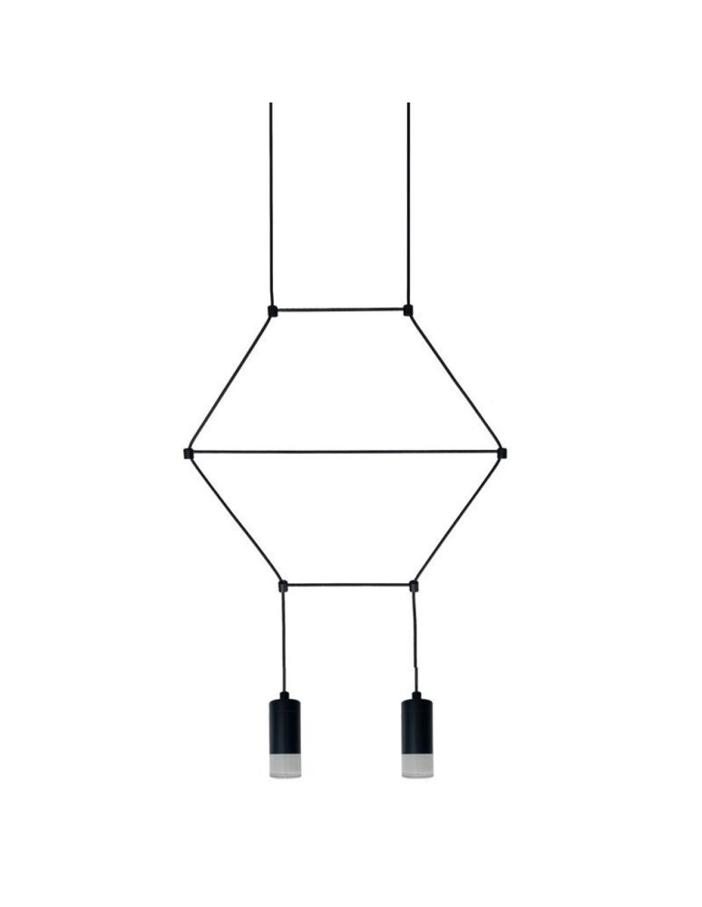 Step Into Design Lampa wisząca LINEA-2 czarna 35 cm ST-5961-2