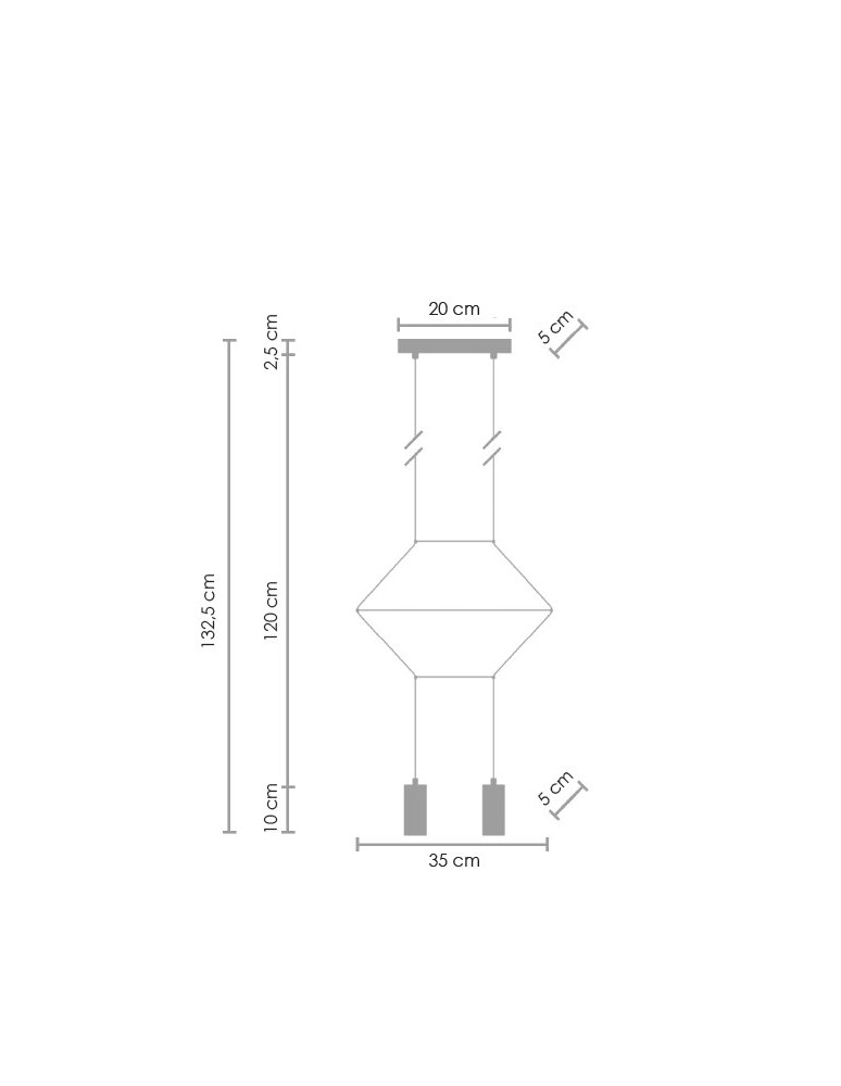 Step Into Design Lampa wisząca LINEA-2 czarna 35 cm ST-5961-2