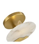 Step Into Design Lampa ścienna MARMO biały marmum i mosiądz 20cm ST-3961 Step Into Design Lampa ścienna MARMO biały marmum i mosiądz 20cm ST-3961