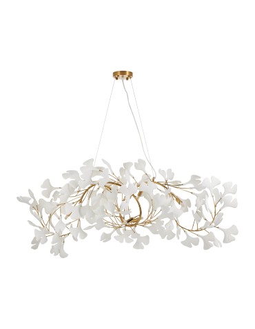 Step Into Design Lampa wisząca BOTANIKA WAVE złoto biała 135 cm XY080P-120
