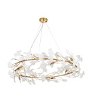 Step Into Design Lampa wisząca BOTANIKA złoto biała 100 cm XY080P-100 Step Into Design Lampa wisząca BOTANIKA złoto biała 100 cm XY080P-100