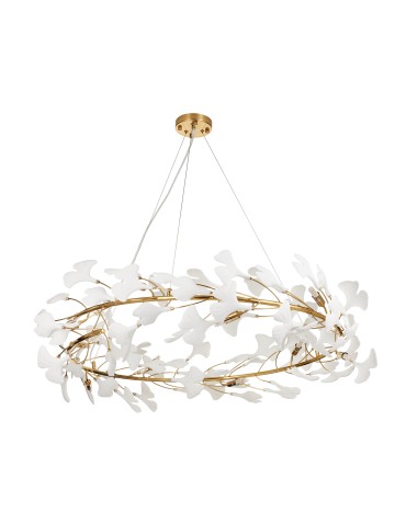 Step Into Design Lampa wisząca BOTANIKA złoto biała 100 cm XY080P-100