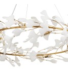 Step Into Design Lampa wisząca BOTANIKA złoto biała 100 cm XY080P-100 Step Into Design Lampa wisząca BOTANIKA złoto biała 100 cm XY080P-100