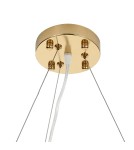 Step Into Design Lampa wisząca BOTANIKA złoto biała 100 cm XY080P-100 Step Into Design Lampa wisząca BOTANIKA złoto biała 100 cm XY080P-100