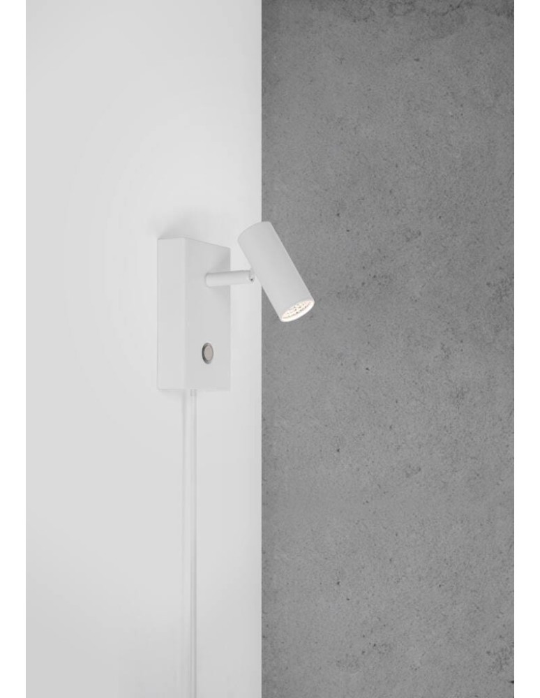 Kinkiety do sypialni - NORDLUX OMARI Lampa ścienna Kinkiet LED Metal Biały 2112231001 - product kolory-swiatla.pl 4