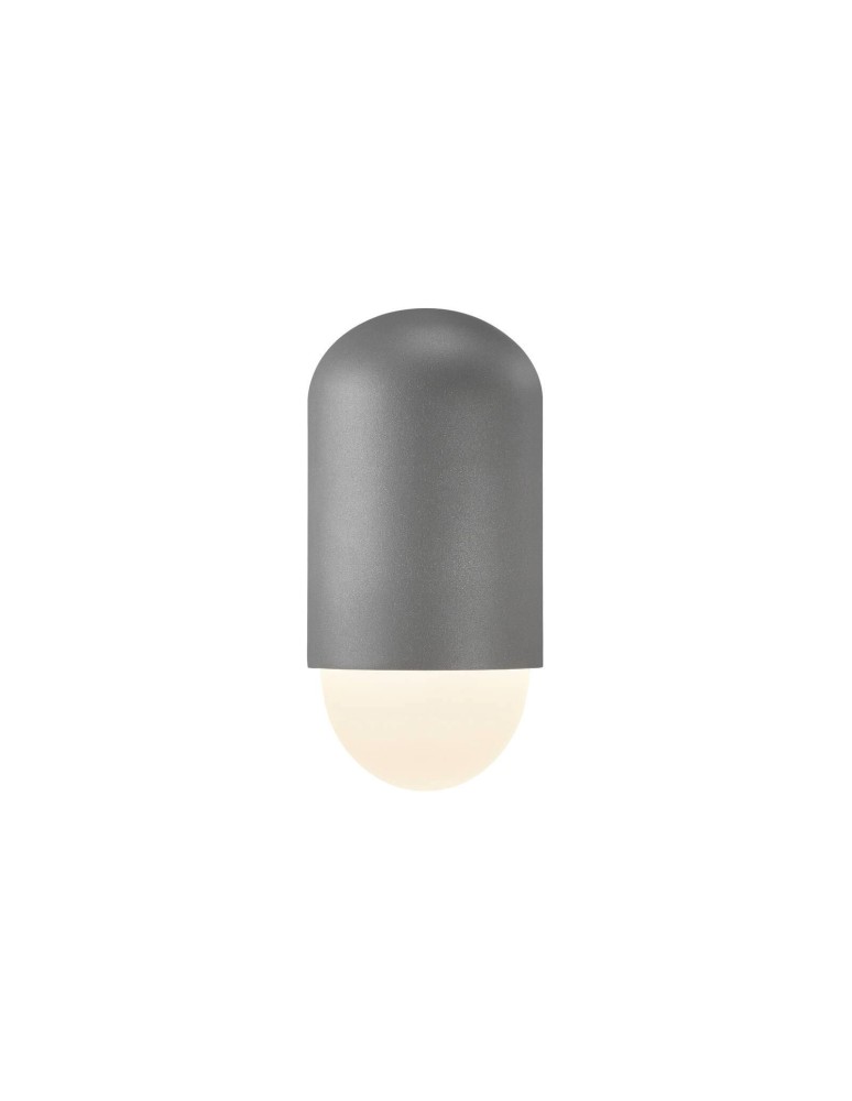 NORDLUX HEKA Lampa Ścienna E27 15W Aluminium Szary 2118211050 NORDLUX HEKA Lampa Ścienna E27 15W Aluminium Szary 2118211050