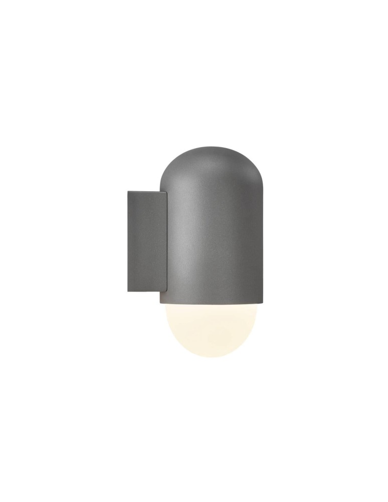 NORDLUX HEKA Lampa Ścienna E27 15W Aluminium Szary 2118211050 NORDLUX HEKA Lampa Ścienna E27 15W Aluminium Szary 2118211050