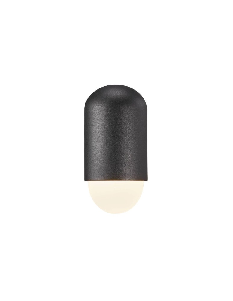 Kinkiety zewnętrzne - NORDLUX HEKA Lampa Ścienna E27 15W Aluminium Czarny 2118211003 - product kolory-swiatla.pl 3