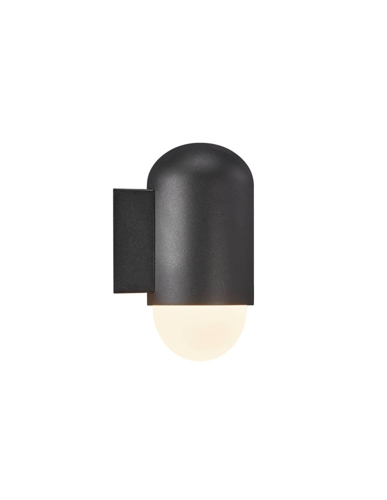 Kinkiety zewnętrzne - NORDLUX HEKA Lampa Ścienna E27 15W Aluminium Czarny 2118211003 - product kolory-swiatla.pl 4
