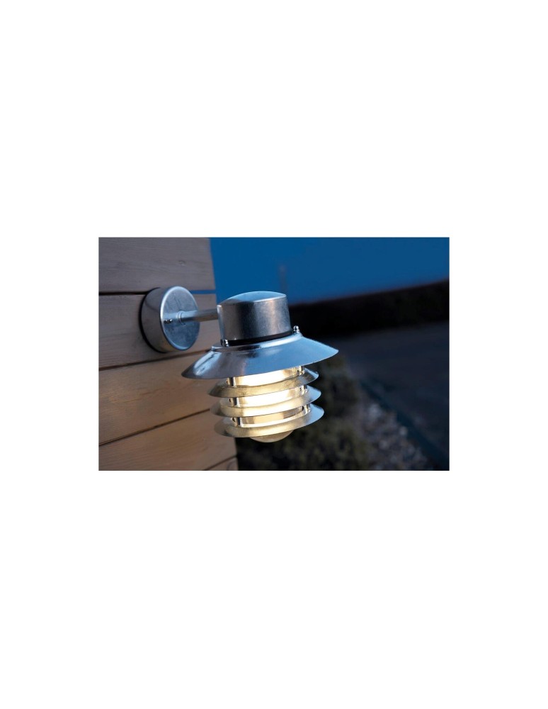 Kinkiety zewnętrzne - NORDLUX VEJE Lampa Ścienna E27 60W Srebrny 74461031 - product kolory-swiatla.pl 2