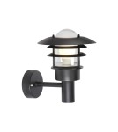 Kinkiety zewnętrzne - NORDLUX LONSTRUP Lampa Ścienna E27 60W Czarny 71431003 - product 1