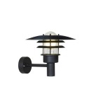 Kinkiety zewnętrzne - NORDLUX LONSTRUP Lampa Ścienna E27 60W Czarny 71411003 - product 1