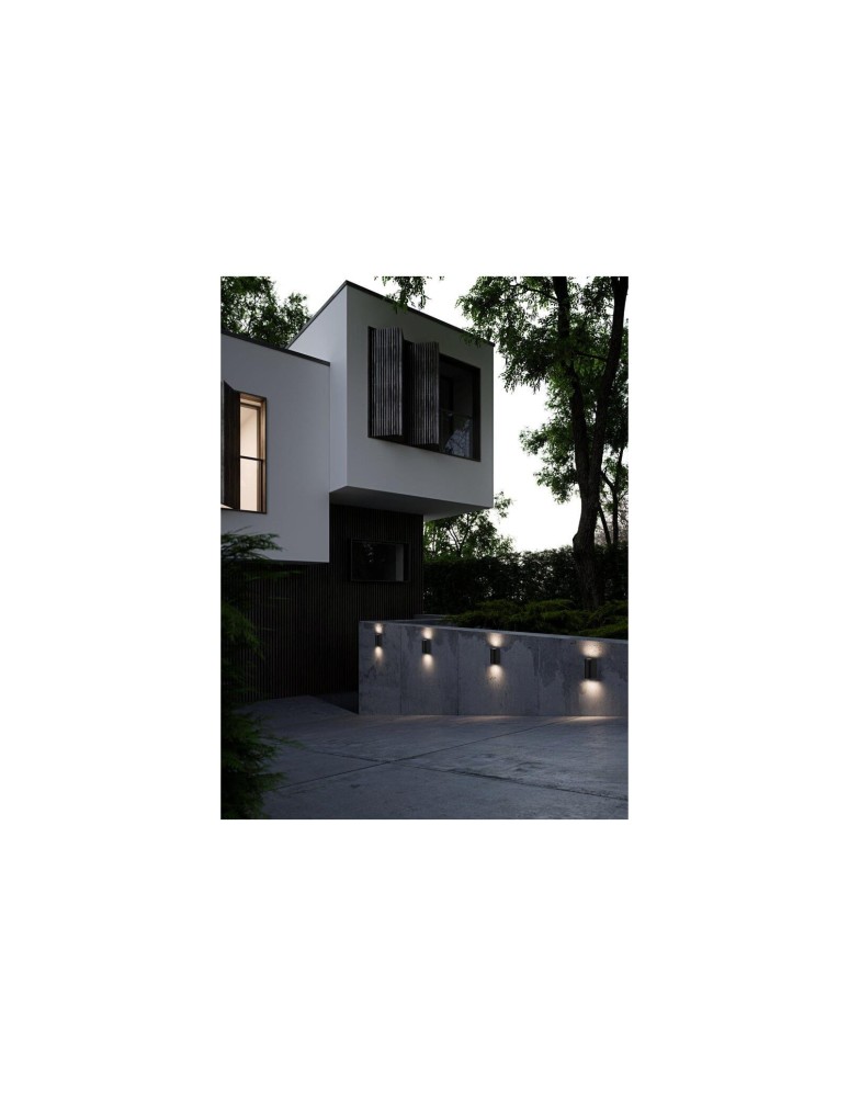 NORDLUX ASBOL Lampa Ścienna LED Aluminium Czarny 84971003