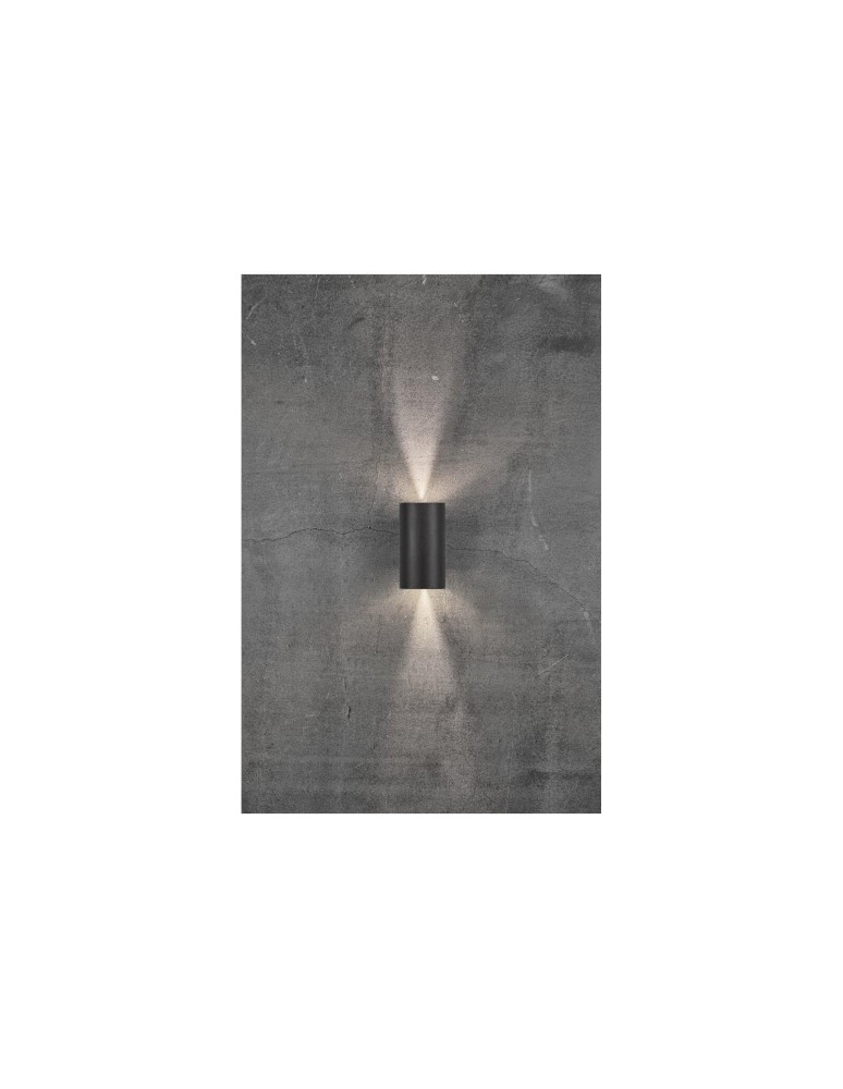NORDLUX ASBOL Lampa Ścienna LED Aluminium Czarny 84971003