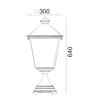 Lampy ogrodowe stojące - Norlys London BIG 64cm 1xE27 Stojąca  IP65 Czarny 494B - product 2
