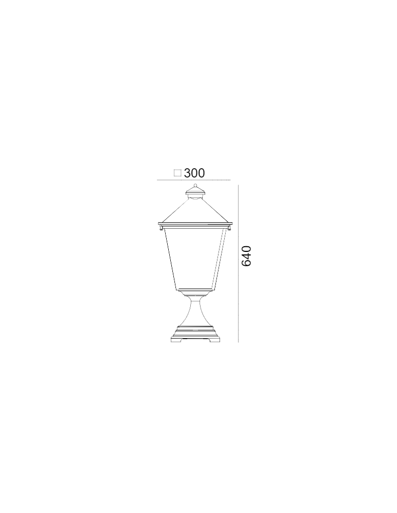Lampy ogrodowe stojące - Norlys London BIG 64cm 1xE27 Stojąca  IP65 Czarny 494B - product kolory-swiatla.pl 2