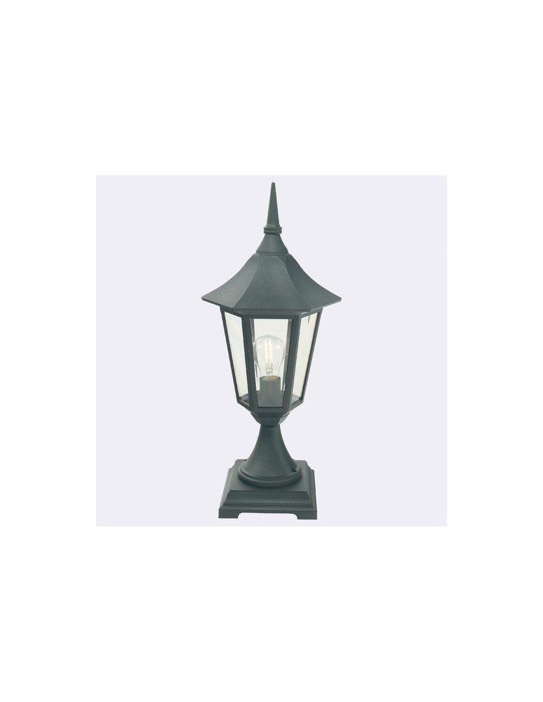Lampy ogrodowe stojące - Norlys Modena 56cm 1xE27 Stojąca IP65 Czarny 300B - produkt kolory-swiatla.pl 1