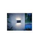 Kinkiety zewnętrzne - NORDLUX KINVER Lampa Ścienna LED Metal Czarny 84181003 - product 3