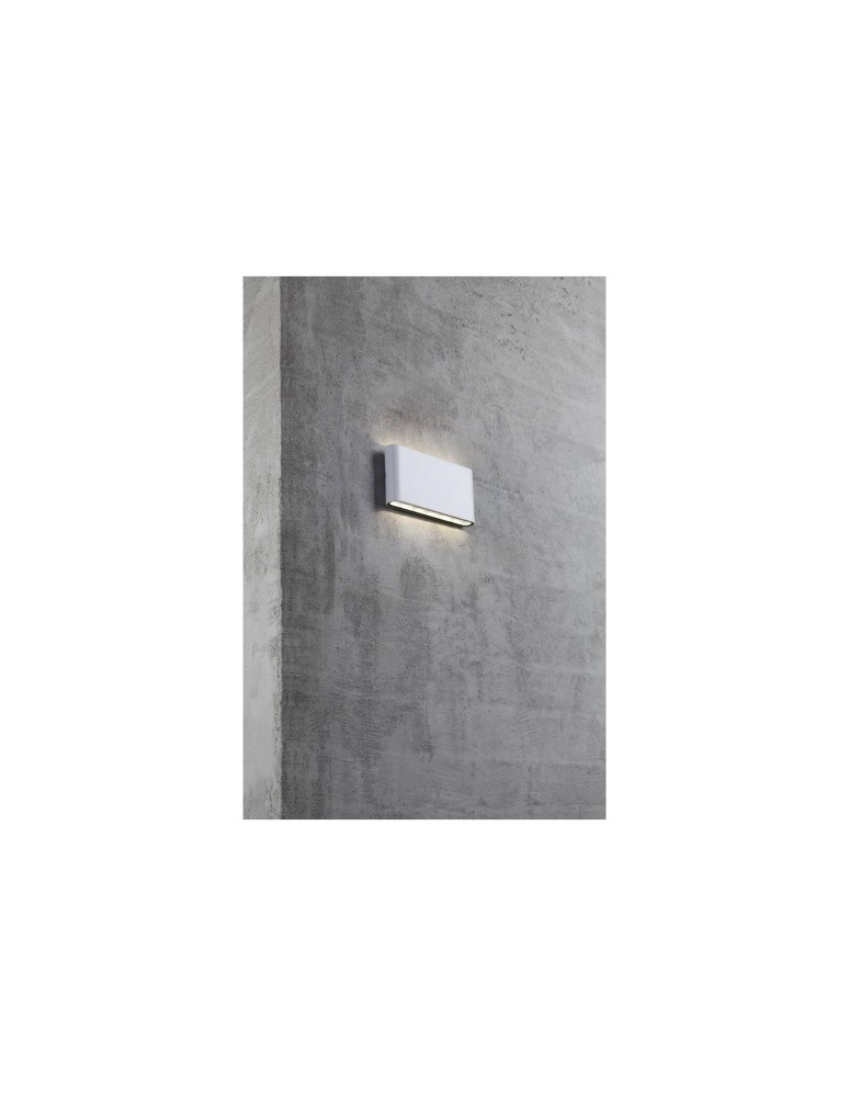 Kinkiety zewnętrzne - NORDLUX KINVER Lampa Ścienna LED Metal Biały 84181001 - product kolory-swiatla.pl 2