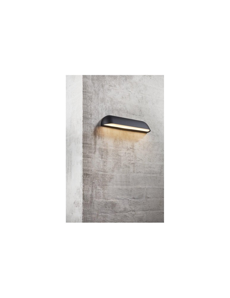 NORDLUX FRONT Lampa Ścienna LED Metal Czarny 84091003 NORDLUX FRONT Lampa Ścienna LED Metal Czarny 84091003