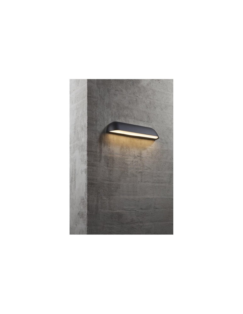 NORDLUX FRONT Lampa Ścienna LED Metal Czarny 84091003 NORDLUX FRONT Lampa Ścienna LED Metal Czarny 84091003