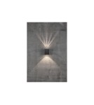 Kinkiety zewnętrzne - NORDLUX CANTO Lampa Ścienna LED Aluminium Czarny 49711003 - product 6