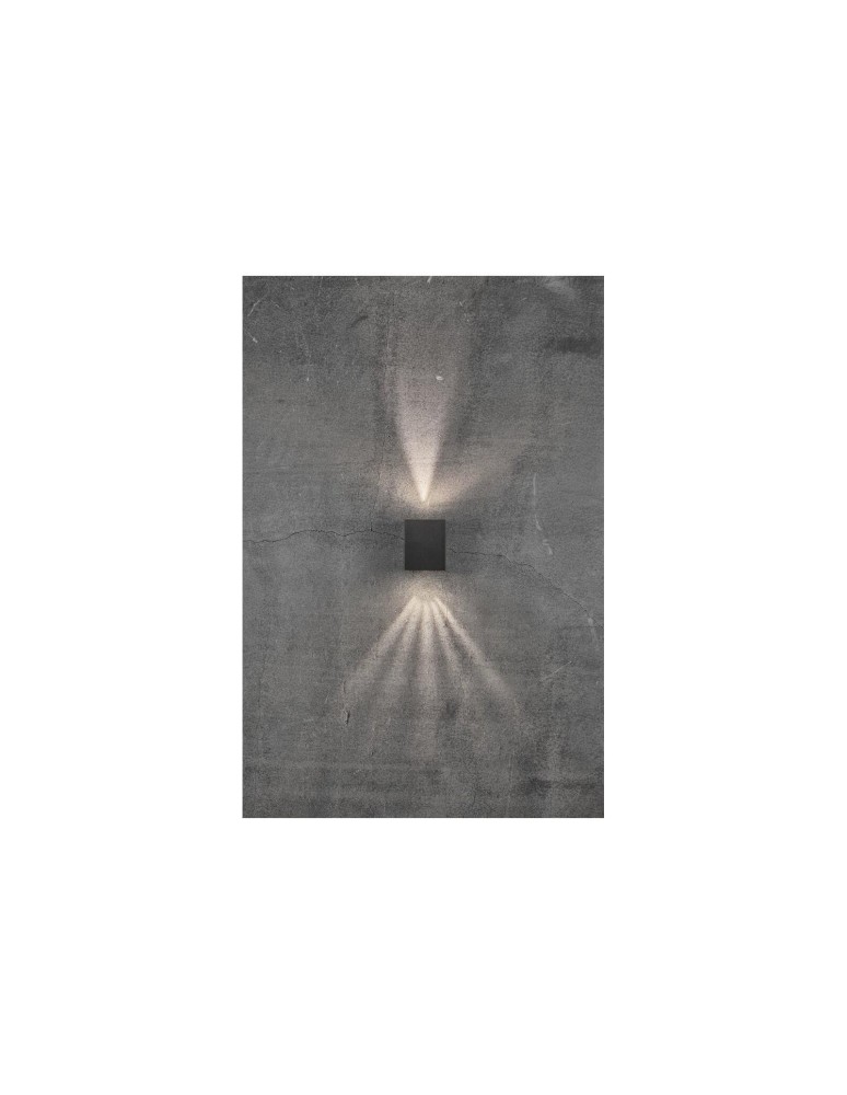 NORDLUX CANTO Lampa Ścienna LED Aluminium Czarny 49711003