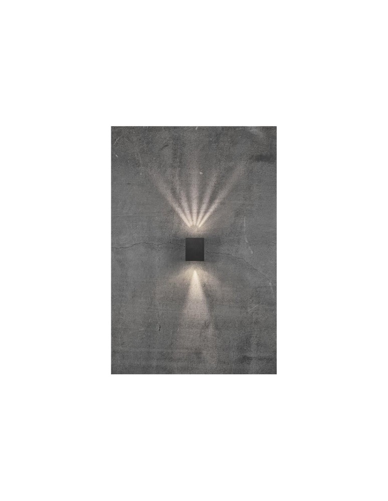NORDLUX CANTO Lampa Ścienna LED Aluminium Czarny 49711003