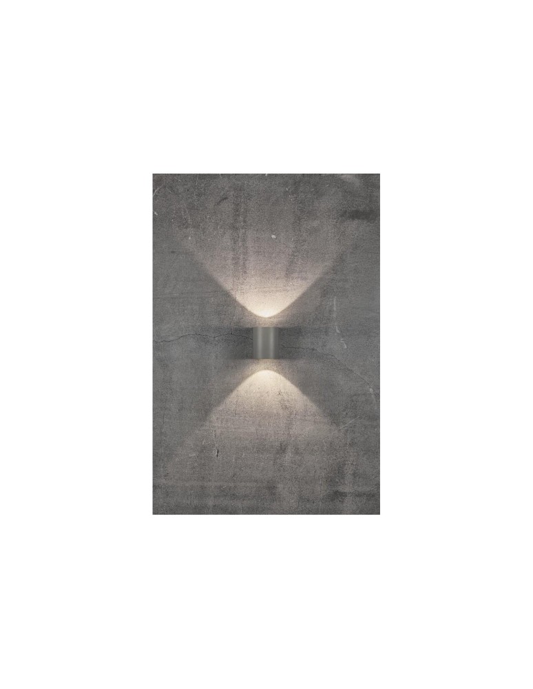 NORDLUX CANTO Lampa Ścienna LED Aluminium Szary 49701010 NORDLUX CANTO Lampa Ścienna LED Aluminium Szary 49701010