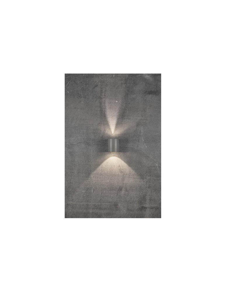 NORDLUX CANTO Lampa Ścienna LED Aluminium Szary 49701010 NORDLUX CANTO Lampa Ścienna LED Aluminium Szary 49701010