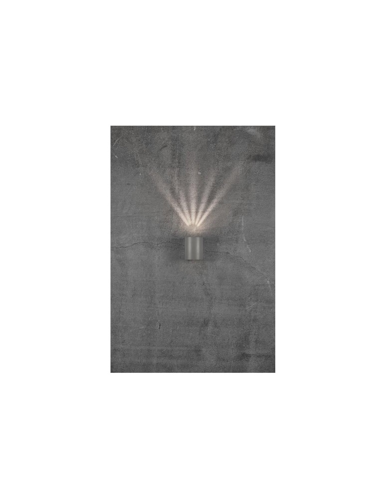 NORDLUX CANTO Lampa Ścienna LED Aluminium Szary 49701010 NORDLUX CANTO Lampa Ścienna LED Aluminium Szary 49701010