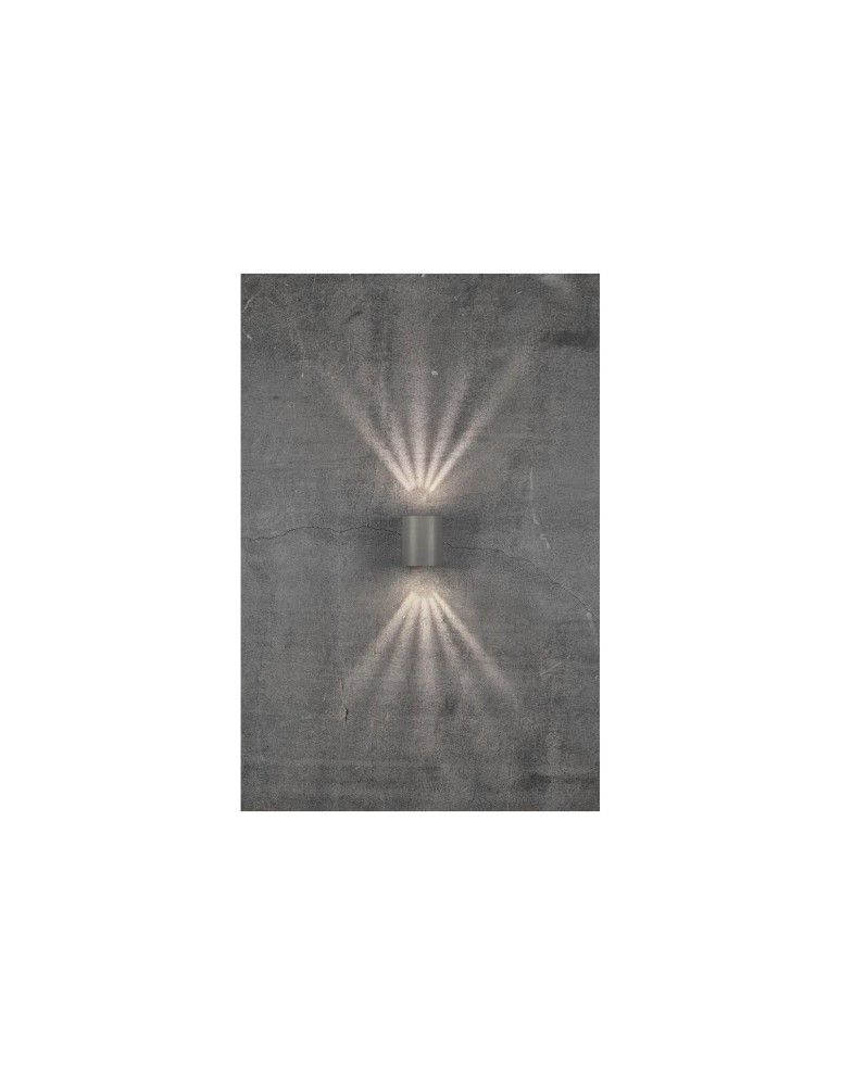NORDLUX CANTO Lampa Ścienna LED Aluminium Szary 49701010 NORDLUX CANTO Lampa Ścienna LED Aluminium Szary 49701010