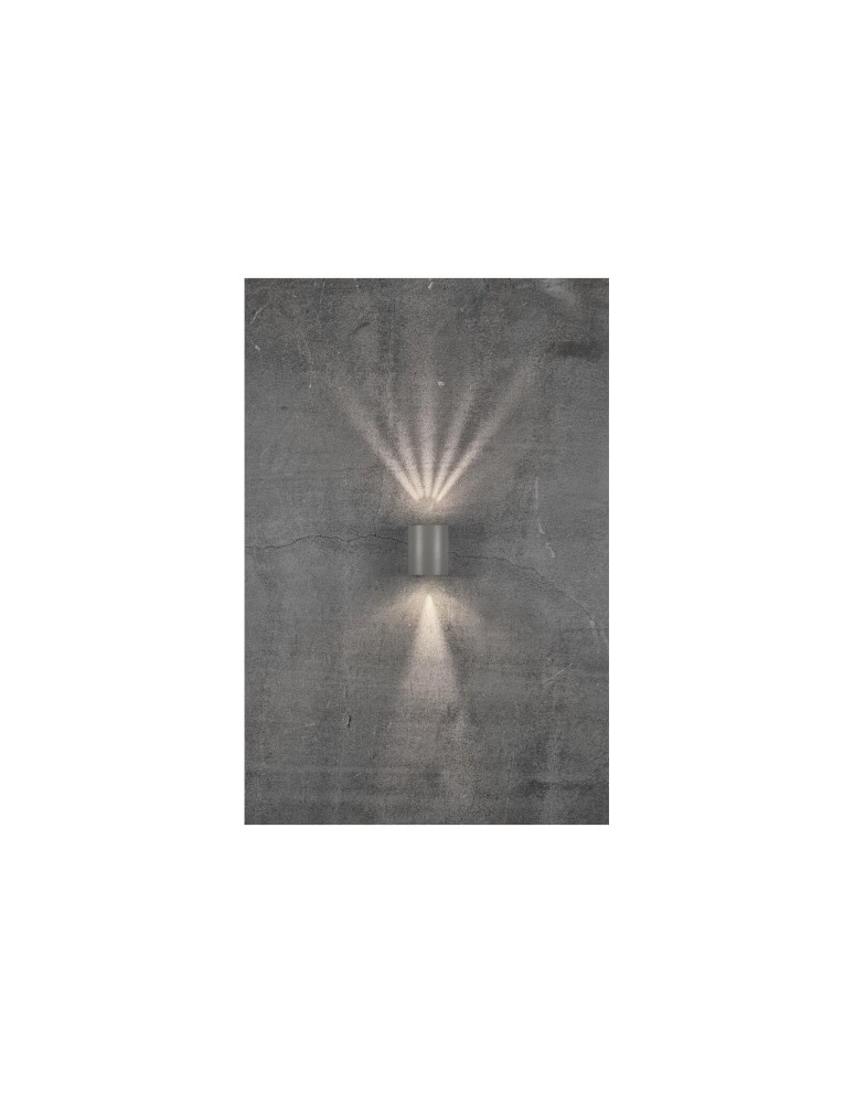 NORDLUX CANTO Lampa Ścienna LED Aluminium Szary 49701010 NORDLUX CANTO Lampa Ścienna LED Aluminium Szary 49701010