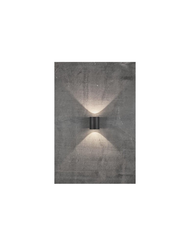 NORDLUX CANTO Lampa Ścienna LED Aluminium Czarny 49701003 NORDLUX CANTO Lampa Ścienna LED Aluminium Czarny 49701003