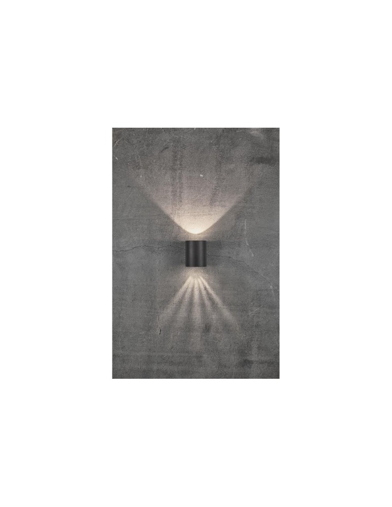 NORDLUX CANTO Lampa Ścienna LED Aluminium Czarny 49701003 NORDLUX CANTO Lampa Ścienna LED Aluminium Czarny 49701003