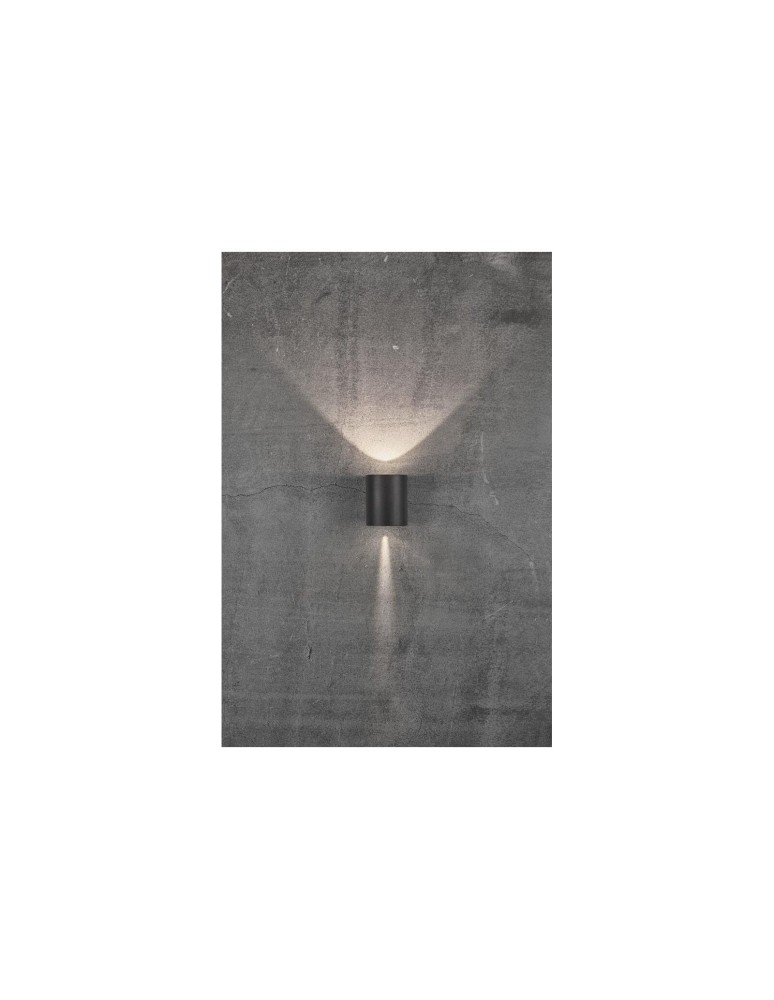 NORDLUX CANTO Lampa Ścienna LED Aluminium Czarny 49701003 NORDLUX CANTO Lampa Ścienna LED Aluminium Czarny 49701003