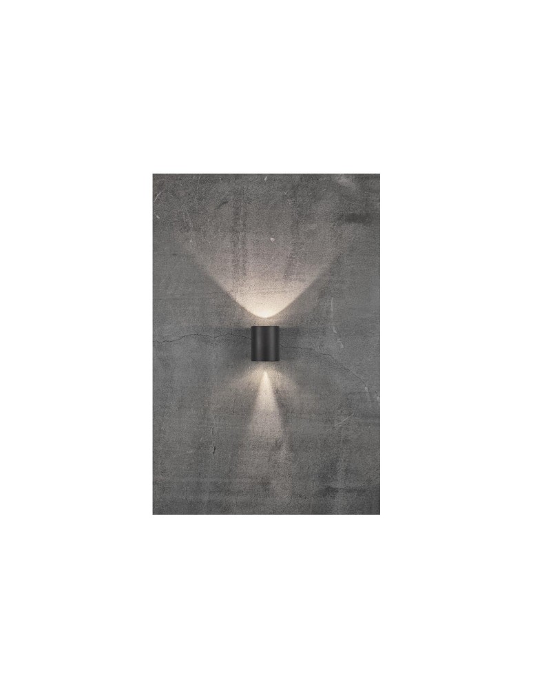 NORDLUX CANTO Lampa Ścienna LED Aluminium Czarny 49701003 NORDLUX CANTO Lampa Ścienna LED Aluminium Czarny 49701003