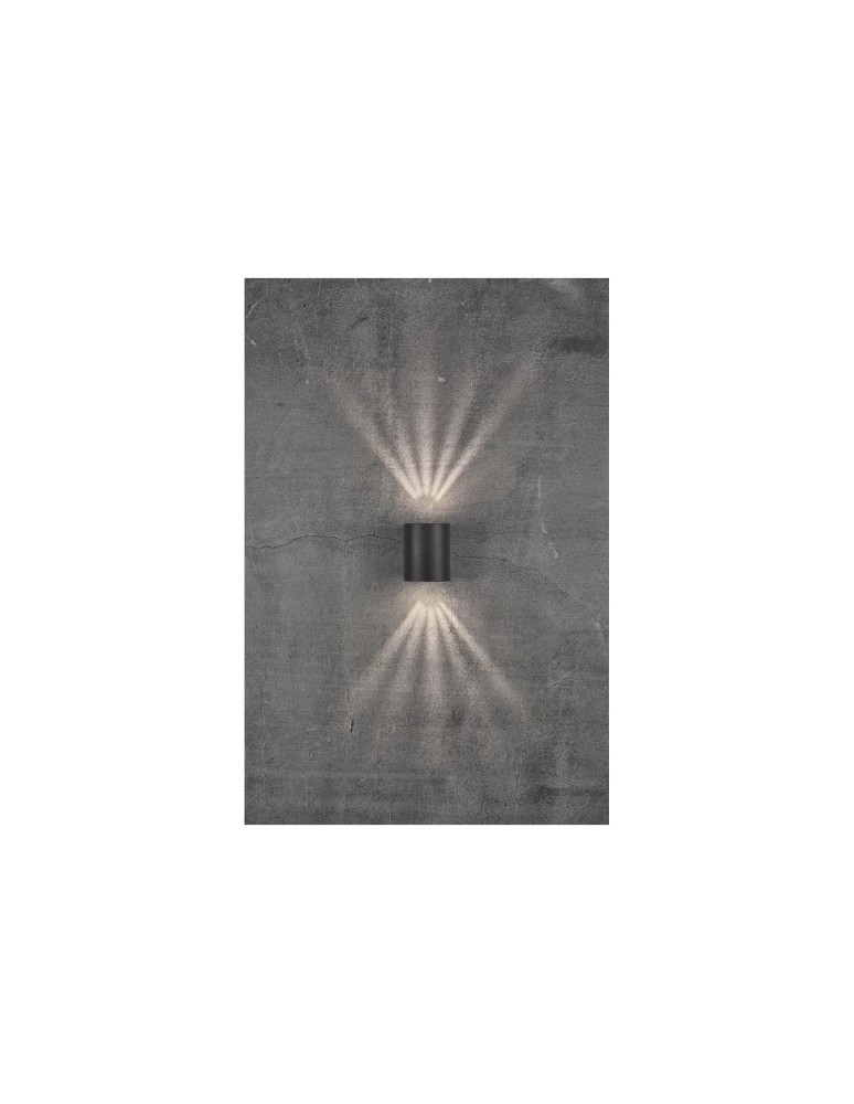 NORDLUX CANTO Lampa Ścienna LED Aluminium Czarny 49701003 NORDLUX CANTO Lampa Ścienna LED Aluminium Czarny 49701003